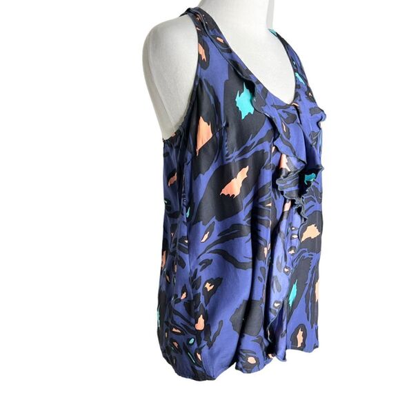 Eight Sixty Ruffle Tank Top Medium - Picture 2 of 6